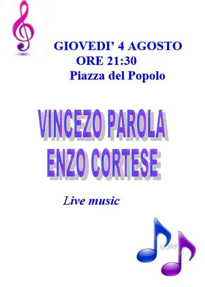 Serata musicale con Vincenzo Parola ed Enzo Cortese