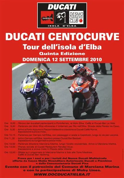 Ducati Centocurve - Tour dell'Isola d'Elba