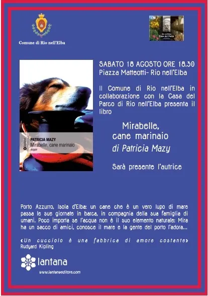 "Mirabelle, cane marinaio" di Patricia Mazy, presentazione libro