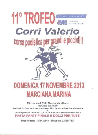 Gara podistica "Corri Valerio"