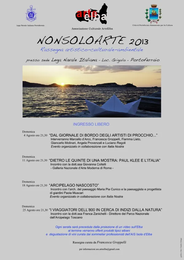 NonSoloArte 2013 - Dal giornale di bordo degli artisti di Procchio...