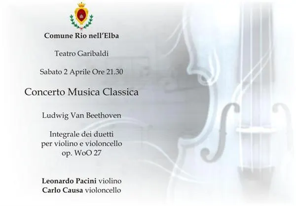 Concerto di Musica Classica- Duetti per violino e violoncello