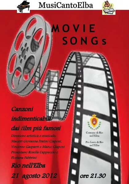 "Movie Songs", canzoni indimenticabili dei film più belli con MusiCantoElba
