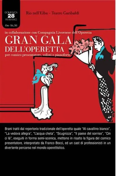 Gran Galà dell'Operetta, per comico presentatore, solisti e pianoforte
