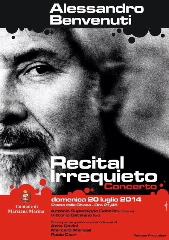 "Recital irrequieto" di Alessandro Benvenuti