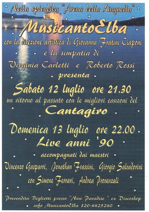Musica e canzoni- Live anni '90