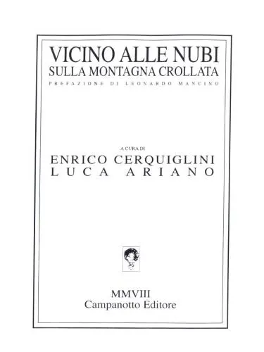 presentazione dell’antologia "Vicino alle nubi sulla montagna crollata"