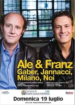 Ale & Franz a Marciana Marina per il "Festival Gaber Itinerante"