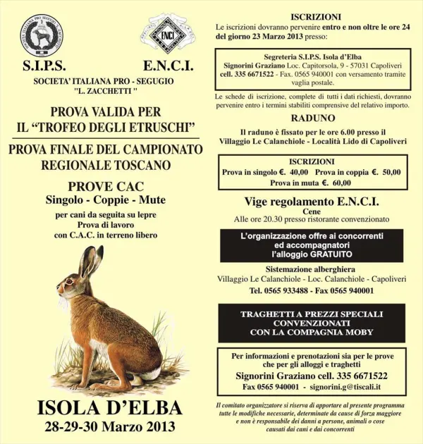 Trofeo degli Etruschi - Prove CAC su Lepre
