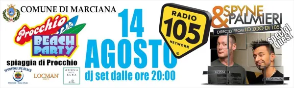 Procchio Beach Party con lo Zoo di Radio 105