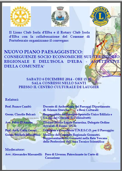 NUOVO PIANO PAESAGGISTICO: conseguenze economiche sul territorio regionale e dell'isola d'Elba