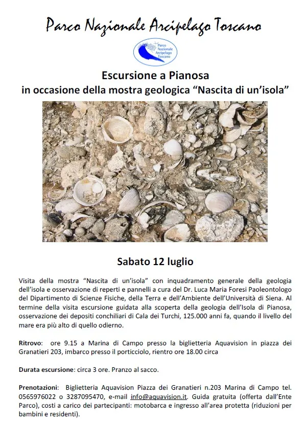 Escursione guidata a Pianosa in occasione della mostra "Nascita di un'isola"