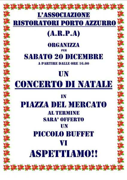 Concerto di Natale con piccolo buffet