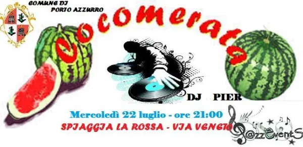Cocomerata sulla spiaggia