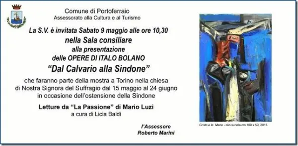 "Dal Calvario alla Sindone" - Presentazione opere di Italo Bolano