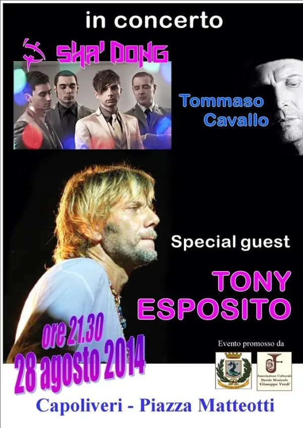Concerto: Tony Esposito, Tommaso Cavallo e gli Sha Dong
