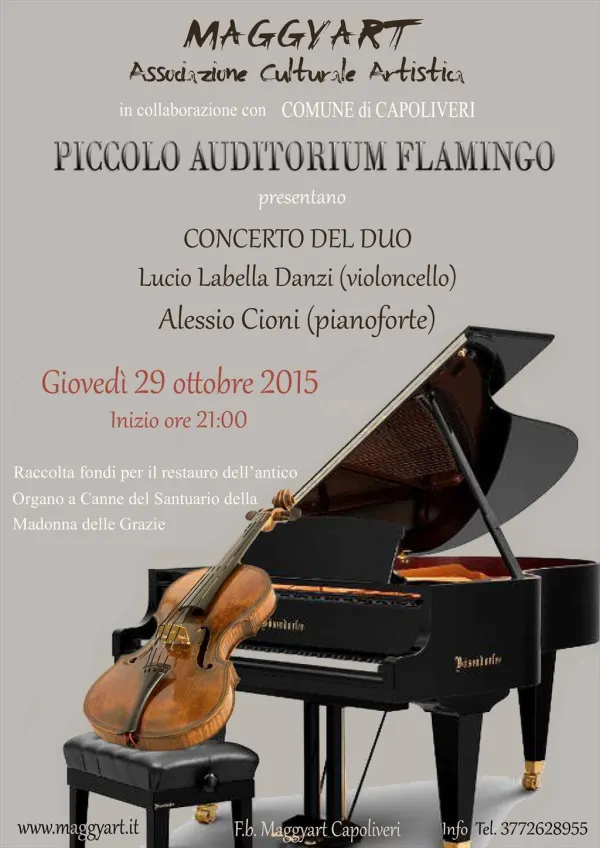 CONCERTO PER PIANOFORTE E VIOLONCELLO - Piccolo Auditorium Flamingo Capoliveri 