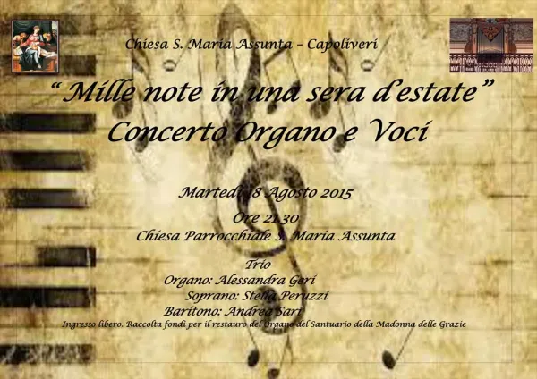 Concerto organo e voci
