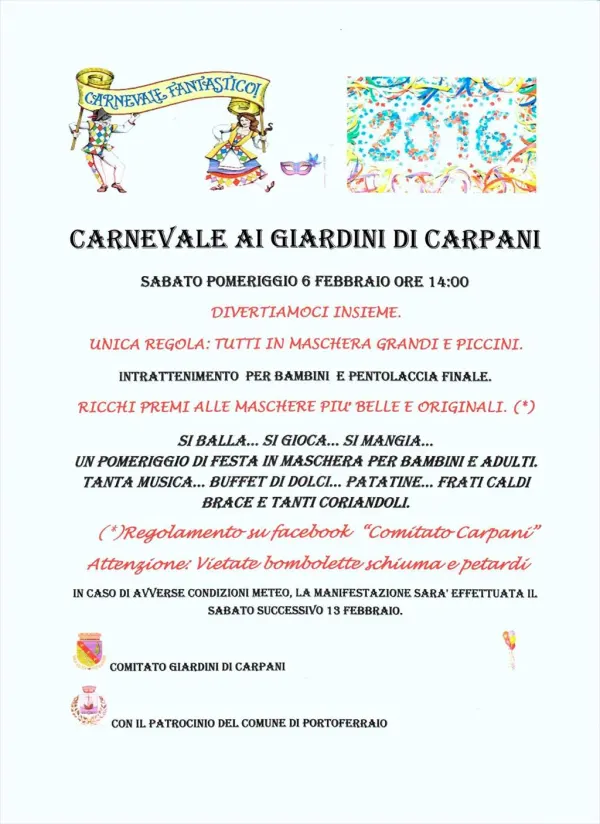 Carnevale ai giardini di Carpani