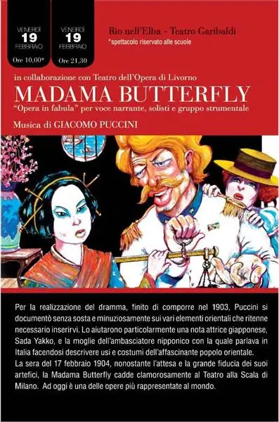 MADAMA BUTTERFLY "Opera in fabula" per voce narrante, solisti e gruppo strumentale. Musica di GIACOMO PUCCINI