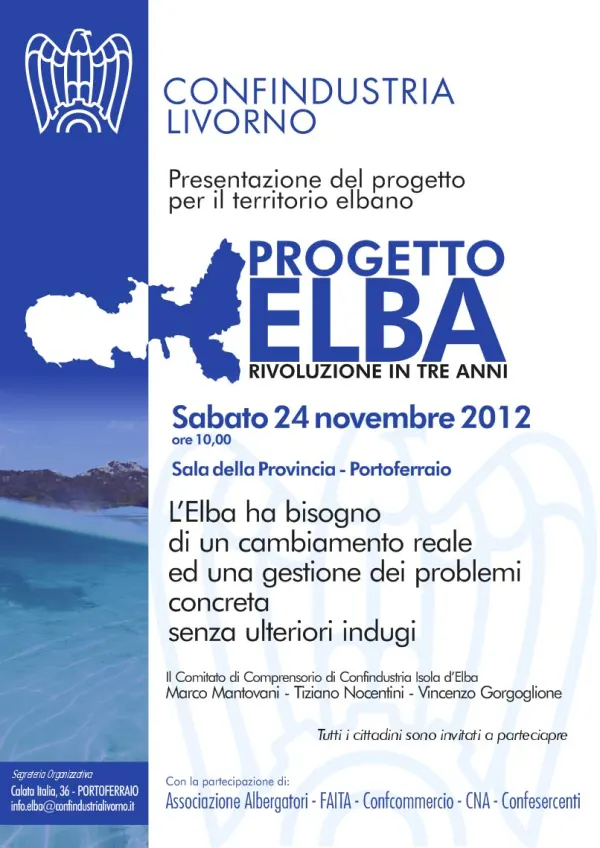 Presentazione del "Progetto Elba"