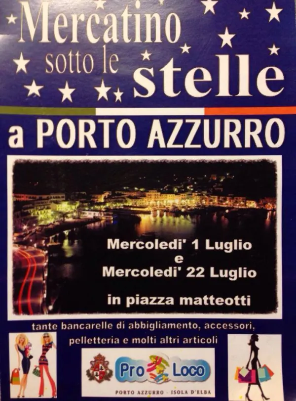 Mercatino sotto le stelle a Porto Azzurro