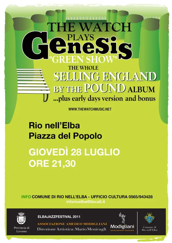 RIO JAZZ ESTATE 2011- THE WATCH plays GENESIS "Selling England by the pound"