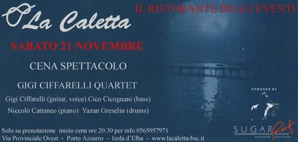 Cena spettacolo - Gigi Cifarelli Quartet