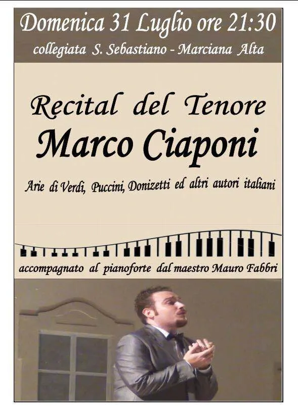 Recital del Tenore Marco Ciaponi