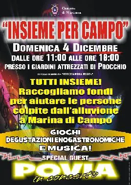 "Insieme per Campo" - Raccolta fondi per gli alluvionati - Con Giuseppe Povia