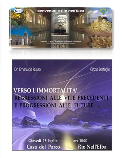 "Verso l'immortalità: regressioni alle vite precedenti e progressioni alle future..." Incontro con Emanuela Russo autrice del libro omonimo