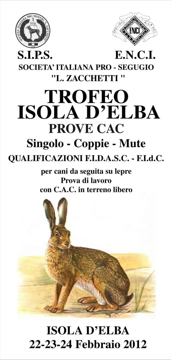 Trofeo Isola d'Elba - Prove CAC su Lepre