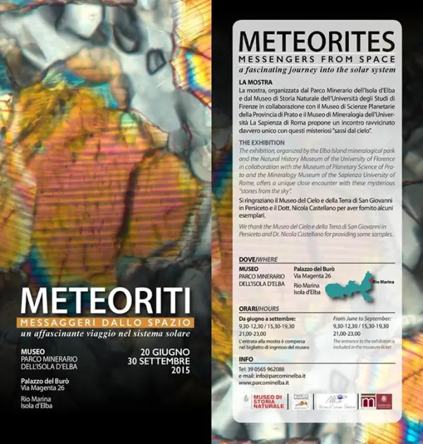 Mostra "Meteoriti - Messaggeri dallo spazio, un affascinante viaggio nel sistema solare"