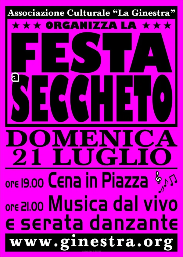 Festa in piazza a Seccheto