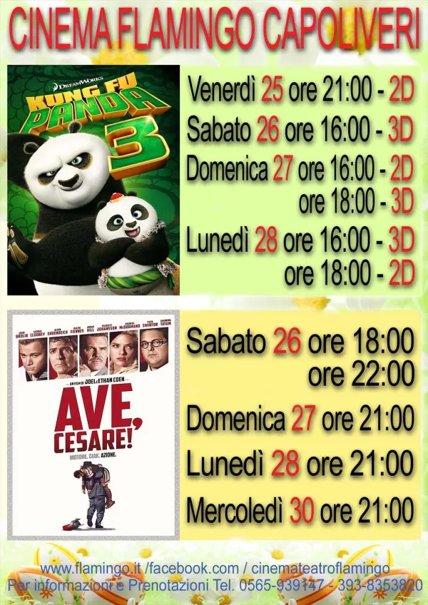 PASQUA SUPER AL FLAMINGO - Kung Fu Panda 3 & Ave Cesare