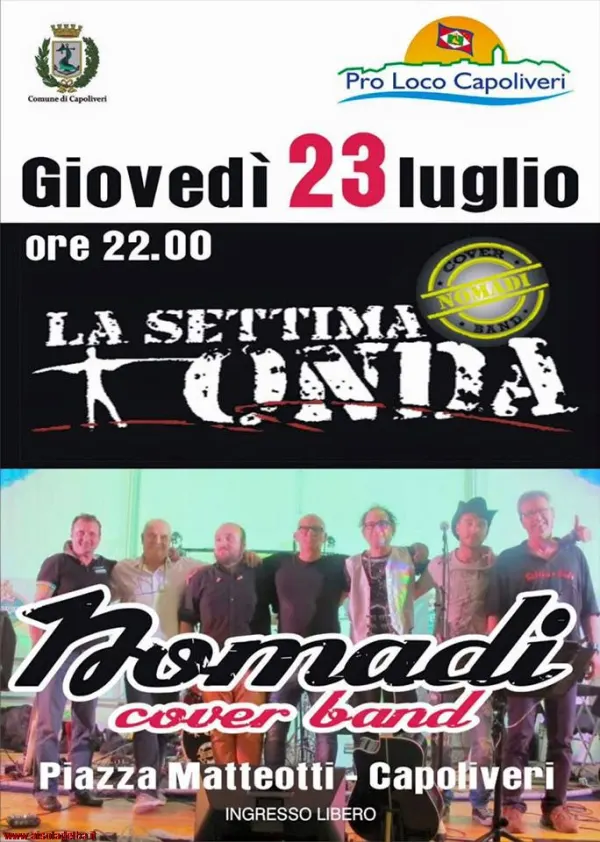 Concerto La Settima Onda - Nomadi Cover Band