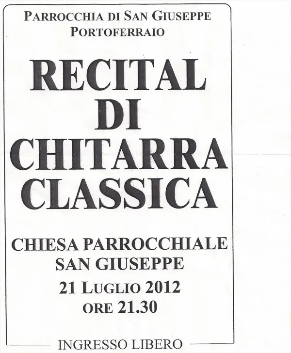 Recital di chitarra classica