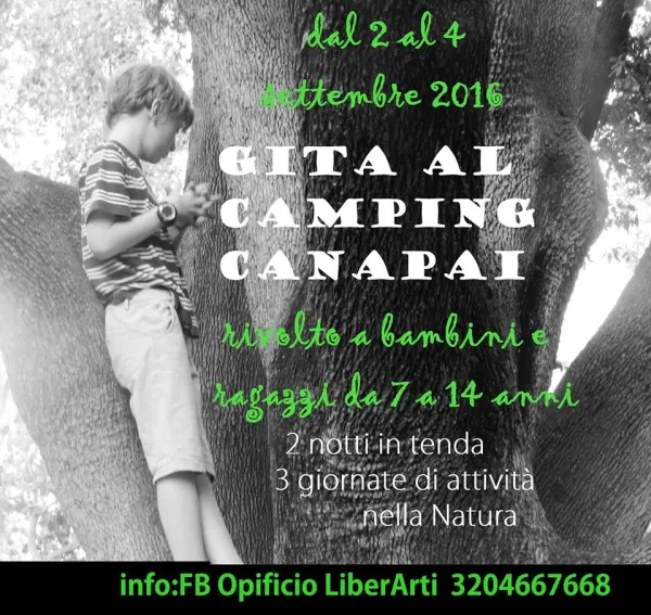 Gita al camping canapai di settembre