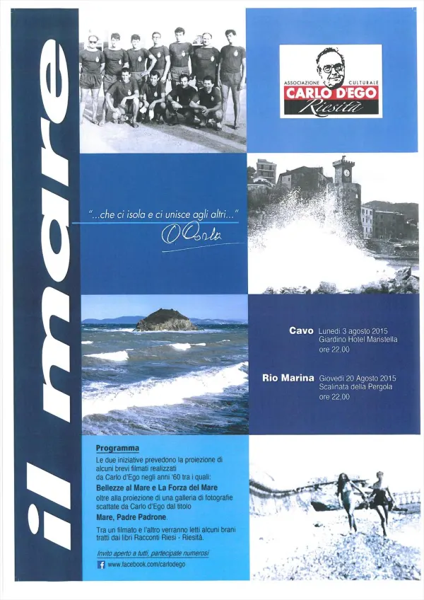 IL MARE  -  "...CHE CI ISOLA E CI UNISCE AGLI ALTRI..."