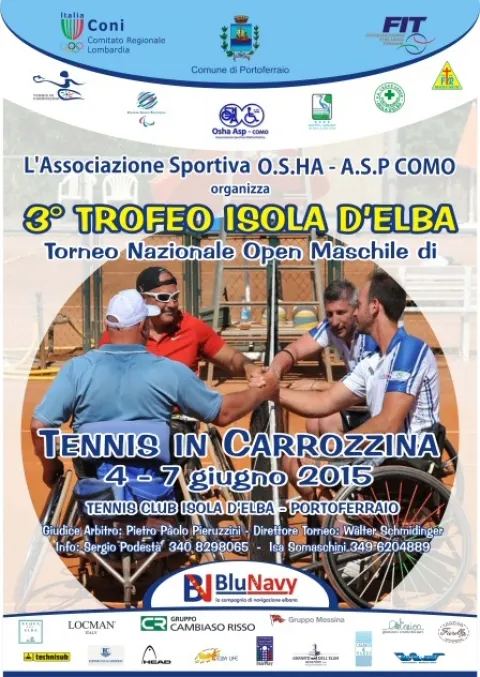 3° Trofeo Isola d'Elba - Torneo Nazionale Open Maschile di tennis individuale e in coppia in carrozzina