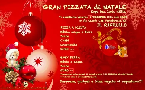 Pizzata di Natale con ENPA Isola d'Elba 