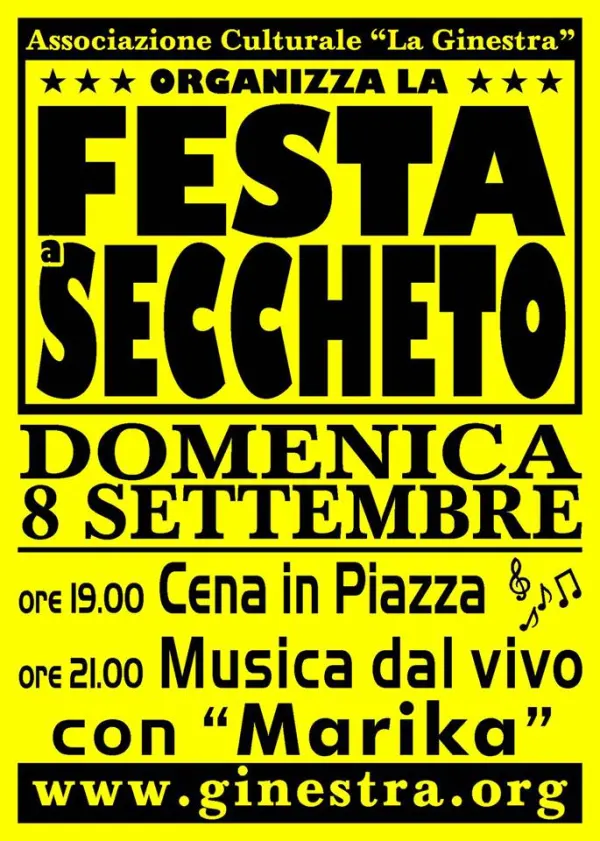Festa in piazza con ballo a Seccheto