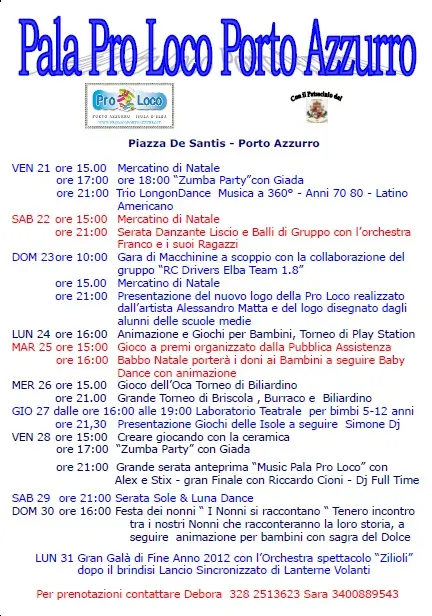 Eventi natalizi a Porto Azzurro