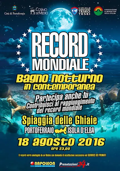 Record mondiale bagno notturno
