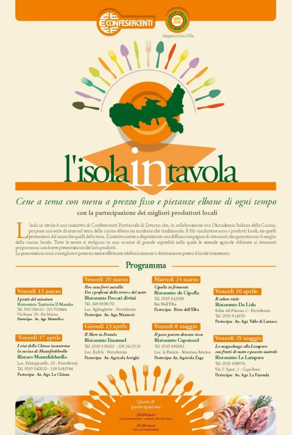 l'isola in tavola