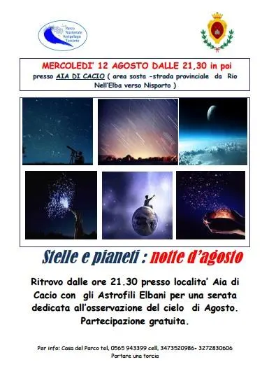 Stelle e pianeti: notte d'agosto