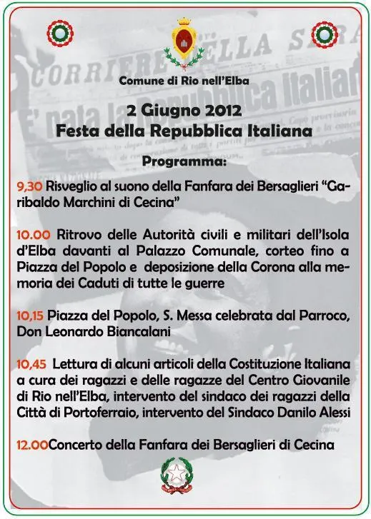 Celebrazioni Festa della Repubblica Italiana