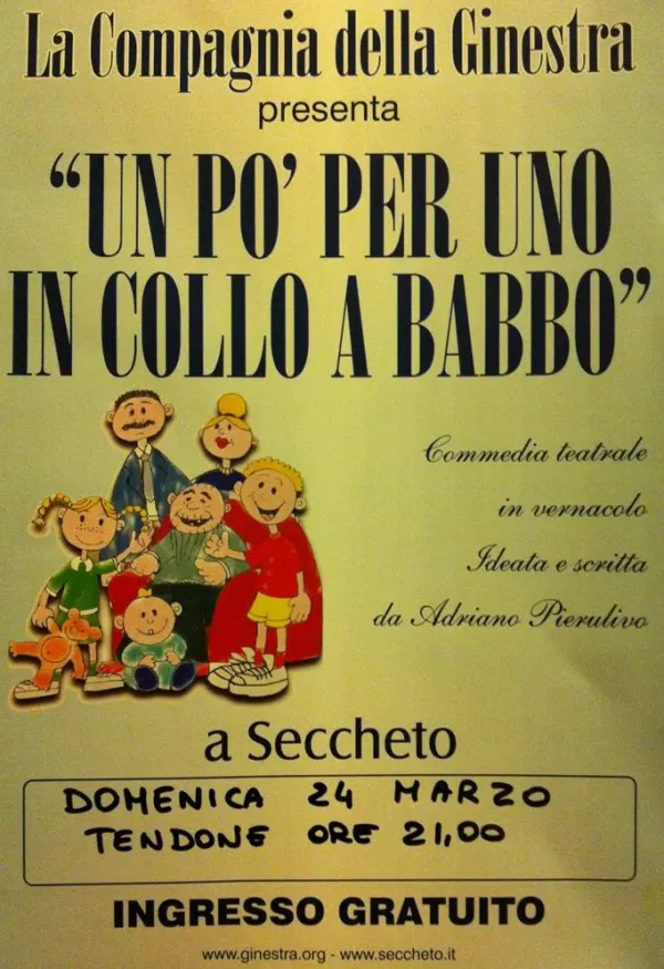 Un po' per uno in collo a babbo
