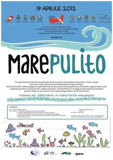 Mare Pulito: pulizia delle spiagge e dei fondali dell'Elba
