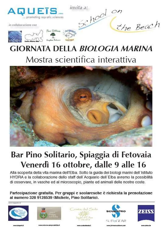 Giornata della Biologia Marina - Mostra scientifica interattiva